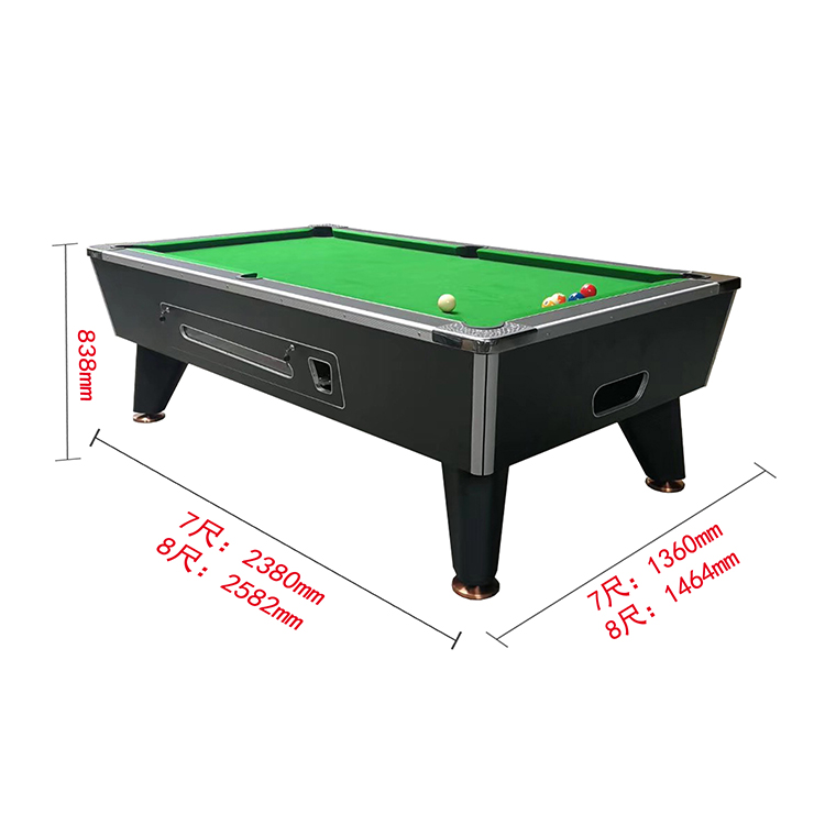 Coin pool table